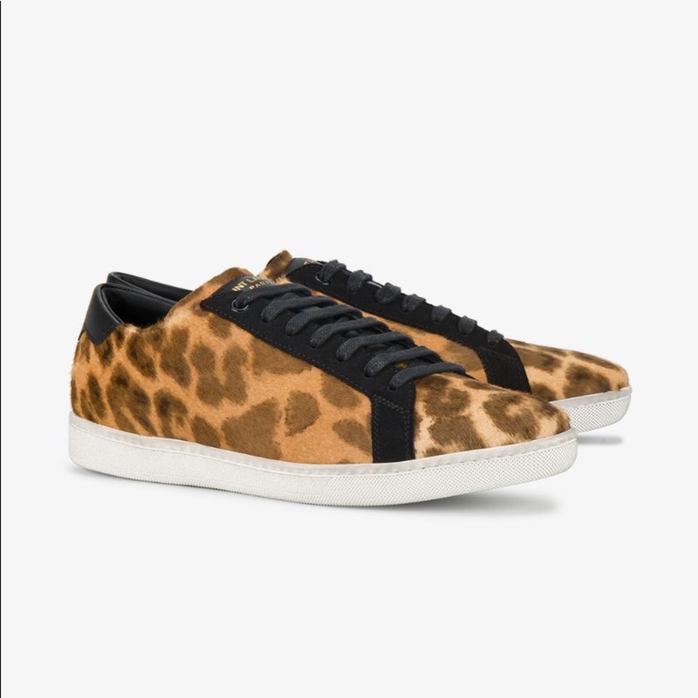 Saint Laurent calf hair sneakers